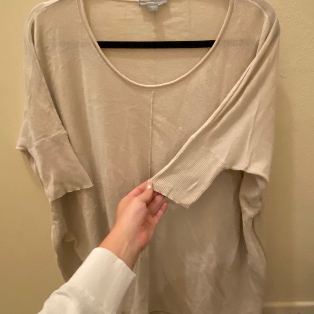 James Perse Oversized Bone Sweater